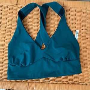 FP Movement Teal Long Line Sports Bra